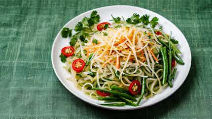 Nqaij Qaib Zib Ntsuag (hmong-style Green Papaya Salad)