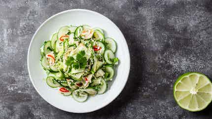 Pao Huang Gua (tangy Manchu Pickled Cucumber Salad)