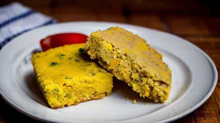 Paraguayan Cornbread With Chicken (chipa Mbaipy)