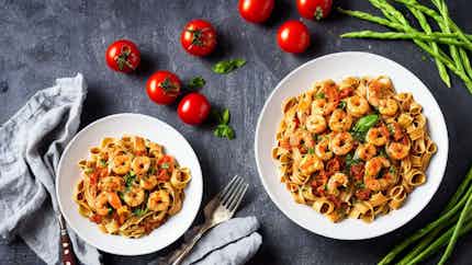 Pasta De Camarones Y Chorizo Picante (spicy Shrimp And Chorizo Pasta)