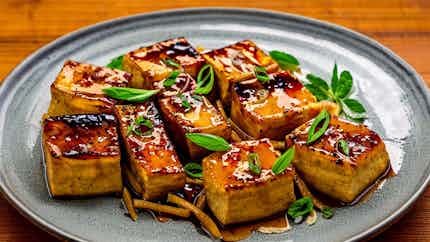 Pineapple Teriyaki Glazed Tofu