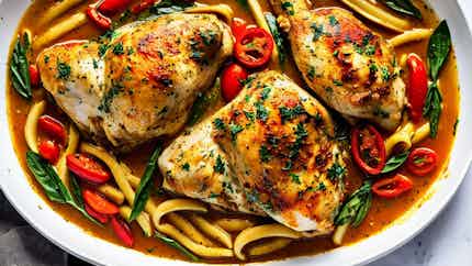 Pollo Allo Zafferano (sardinian Saffron-infused Chicken)