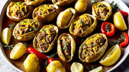 Pomdete Farcis (haitian Style Stuffed Potatoes)