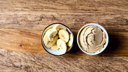 Raw Banana And Almond Butter Ice Cream