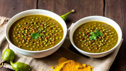 Raw Tamarind Lentil Soup (pachi Pulusu Pappu)