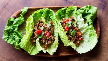 Raw Walnut Taco Lettuce Wraps