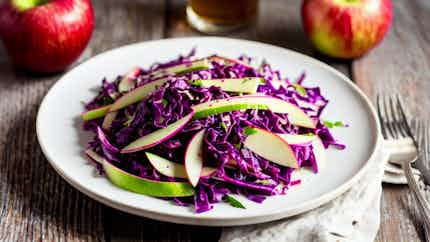 Red Cabbage And Apple Slaw