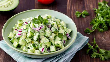 Refreshing Cucumber Salad (Salatalık Salatası)