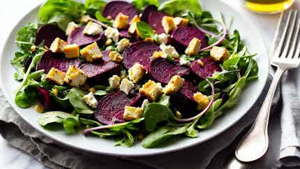 Roasted Beet And Manchego Salad