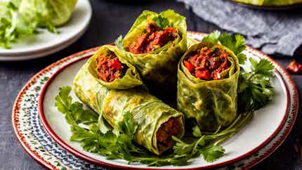 Rollitos De Col Rellenos A La Andaluza (andalusian-style Stuffed Cabbage Rolls)