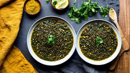 Sabzi Adas (assyrian Spinach And Lentil Stew)