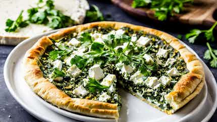 Sabzi Pide (assyrian Spinach And Feta Pie)