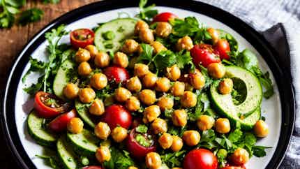 Salata Hara (yemeni Spiced Chickpea Salad)