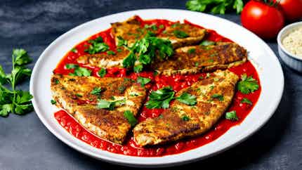 Samak Mofa (yemeni Spiced Fish With Tomato Sauce)