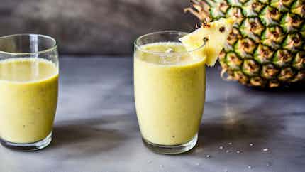Santomean Coconut And Pineapple Smoothie