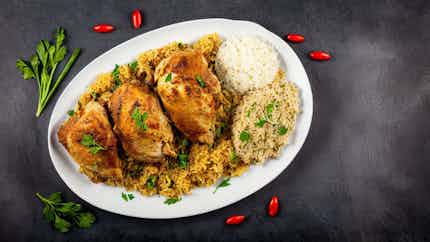 Saudi Arabian Kabsa Rice With Chicken