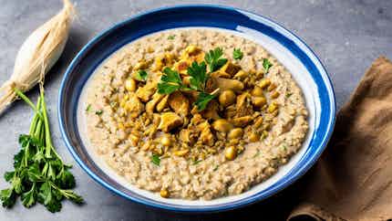 Savory Wheat Porridge With Chicken (emirati Harees)