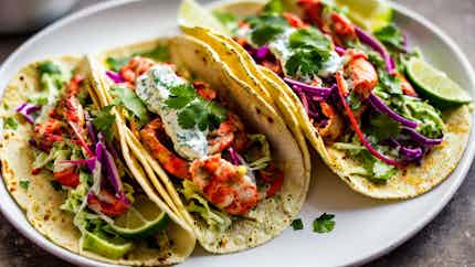 Seaside Sizzle: Dorset Lobster Tacos With Lime Slaw And Avocado Cream