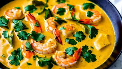 Shrimp In Creamy Coconut Curry (chingri Malai Curry)