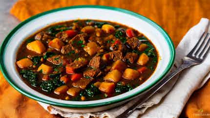 Shurpa (spiced Beef And Spinach Stew)