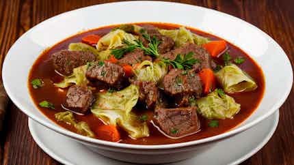 Silesian Beef and Cabbage Stew (Gulasz wołowy z kapustą śląski)