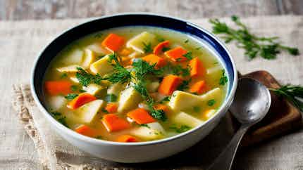 Smoked Fish and Vegetable Soup (Bouillon de Poisson Fumé aux Légumes)