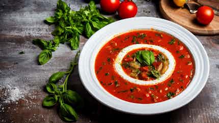 Soupe De Tomates Et Basilic Corse (corsican Tomato And Basil Soup)