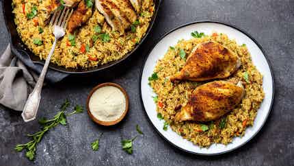 Spiced Rice With Chicken (saudi Arabian Kabsa)