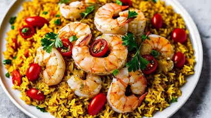 Spiced Rice With Seafood (qatari Machbous)