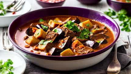 Spicy Beef and Eggplant Stew (Ragoût de Bœuf Épicé aux Aubergines)