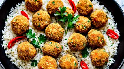 Spicy Chicken And Rice Balls