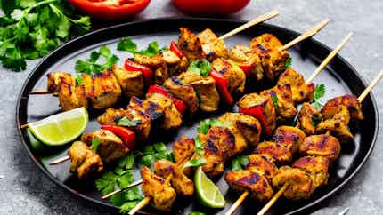 Spicy Chicken Skewers (chicken Seekh Kabab)
