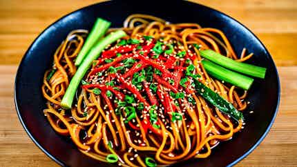 Spicy Cold Noodles (laphing)