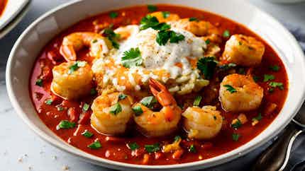 Spicy Creole Shrimp And Grits