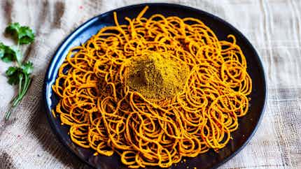 Spicy Gram Flour Noodles (rajasthani Bikaneri Bhujia)