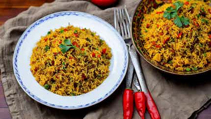 Spicy Rice Pilaf (sindhi Biryani Pulao)