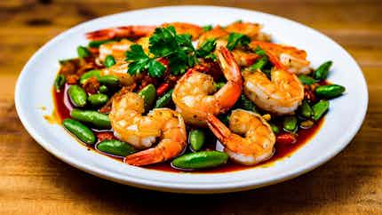Spicy Shrimp With Stinky Beans (sambal Udang Petai)