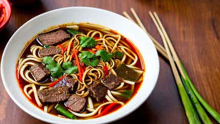 Spicy Sichuan Beef Noodle Soup (川味牛肉面汤)