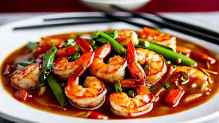 Spicy Szechuan Style Sweet and Sour Shrimp (四川辣糖醋虾)