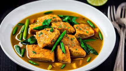Spicy Terubok Fish In Coconut Milk (sarawakian Ikan Terubok Masak Lemak Cili Api)
