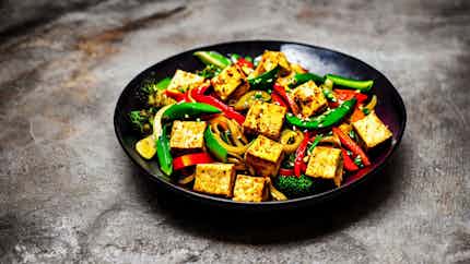 Spicy Tofu and Vegetable Stir-Fry (辣味豆腐炒菜)