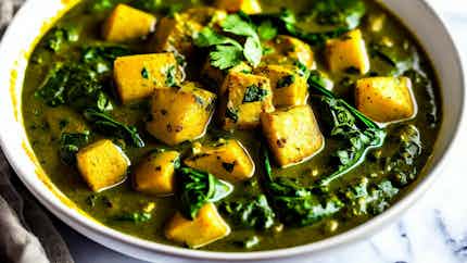 Spinach Potato Curry (sindhi Saag Aloo)