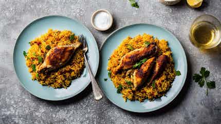 Tahchin (spiced Rice With Chicken)