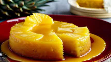 Tahitian Vanilla Pineapple Upside-down Cake
