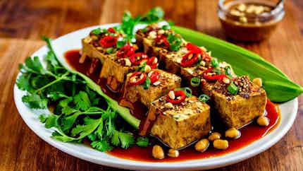 Tahu Isi Saus Kacang (stuffed Tofu With Peanut Sauce)
