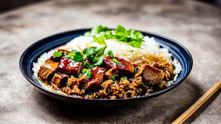 Taiwanese Braised Pork Rice (滷肉飯)