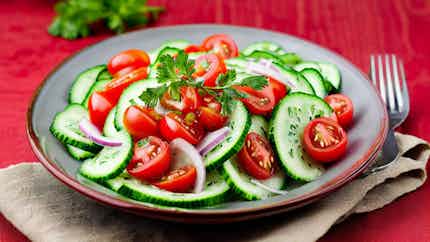 Tangy Cucumber And Tomato Salad