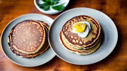 Taro Coconut Pancakes