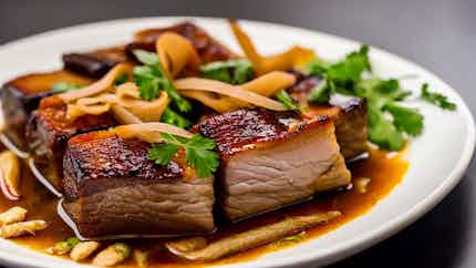 Teochew Braised Pork Belly (潮州卤肉)