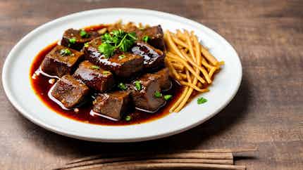Teochew Style Braised Pork Liver (潮州焖猪肝)